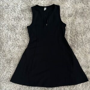 90 Degree By Reflex Black Mini Athletic Dress